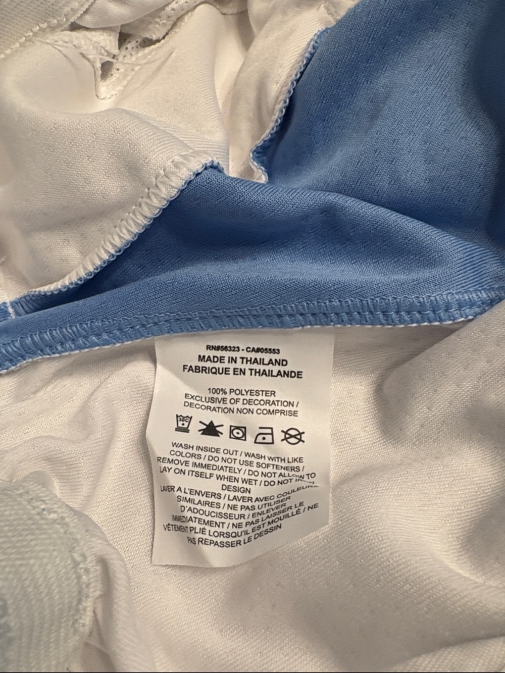 Air Jordan men’s White & NC Blue Tarheel Basketball Dri-fit shorts Size M - Picture 9 of 9